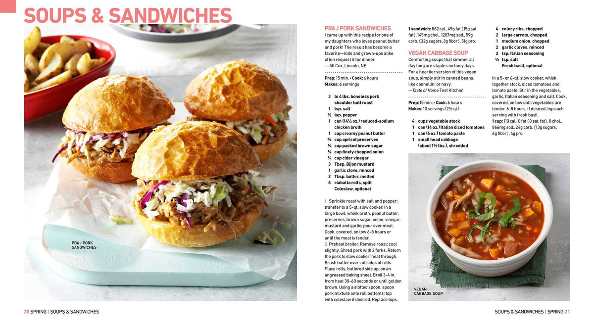 Taste of Home Slow Cooker Through the Seasons: 350+ Seasonal Recipes For Busy Families