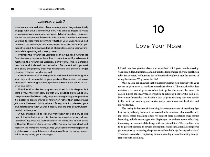 The Language of Breath: Discover Better Emotional and Physical Health through Breathing and Self-Awareness--With 20 holistic breathwork practices