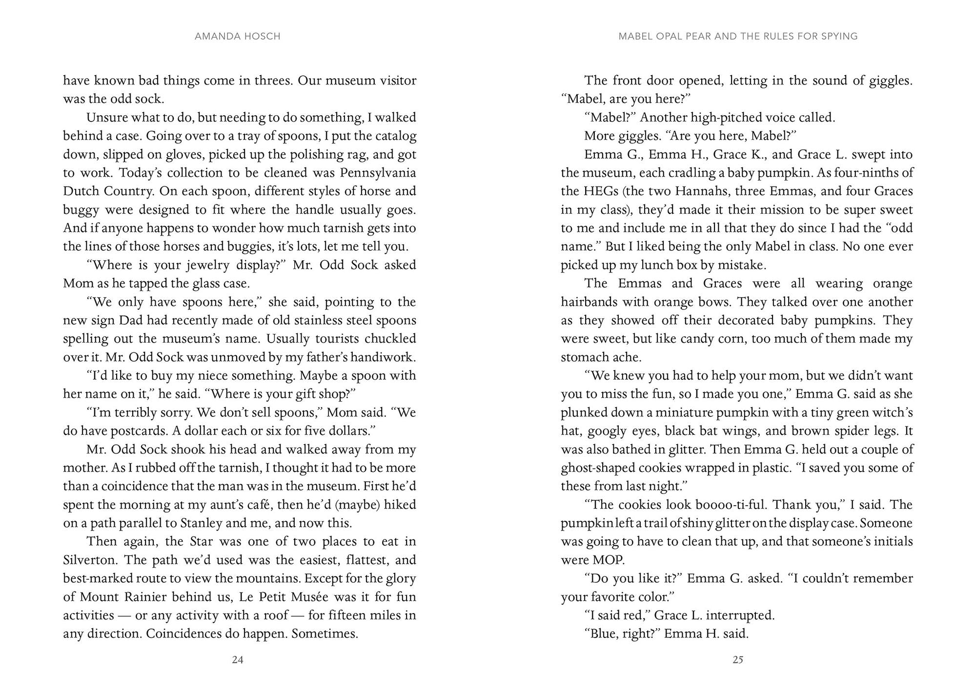 Mabel Opal Pear and the Rules for Spying