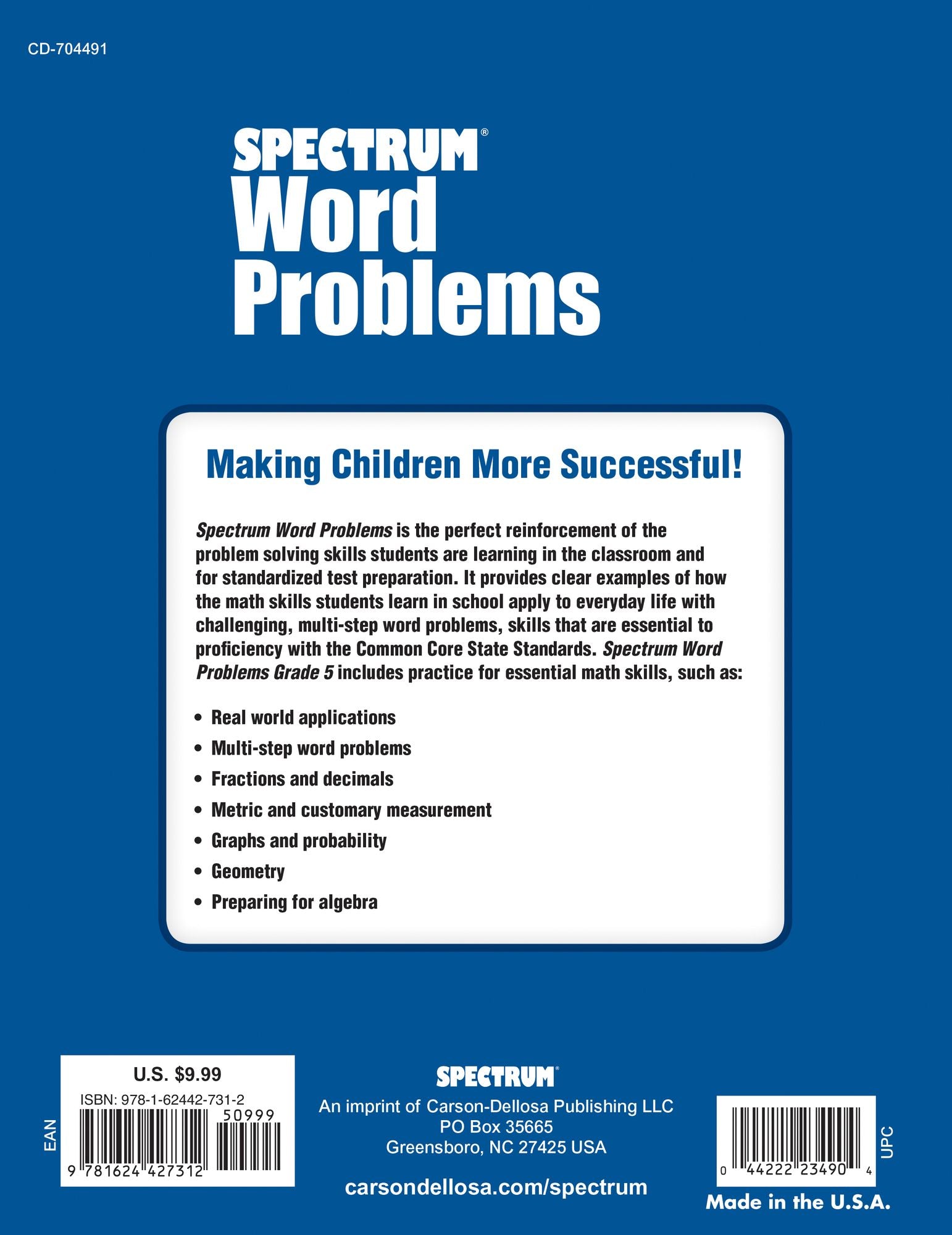 Word Problems, Grade 5