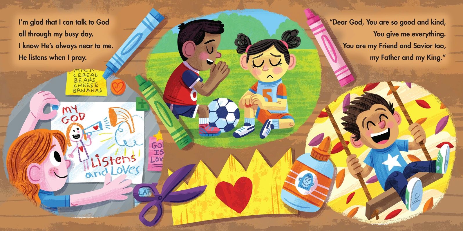 First I Say a Prayer: (A Rhyming Board Book for Toddlers and Preschoolers Ages 1-3 with Prayers for Bedtime, Meals, and More)