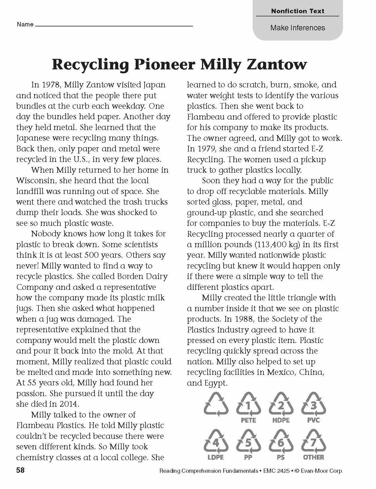 Reading Comprehension Fundamentals, Grade 5 Teacher Resource