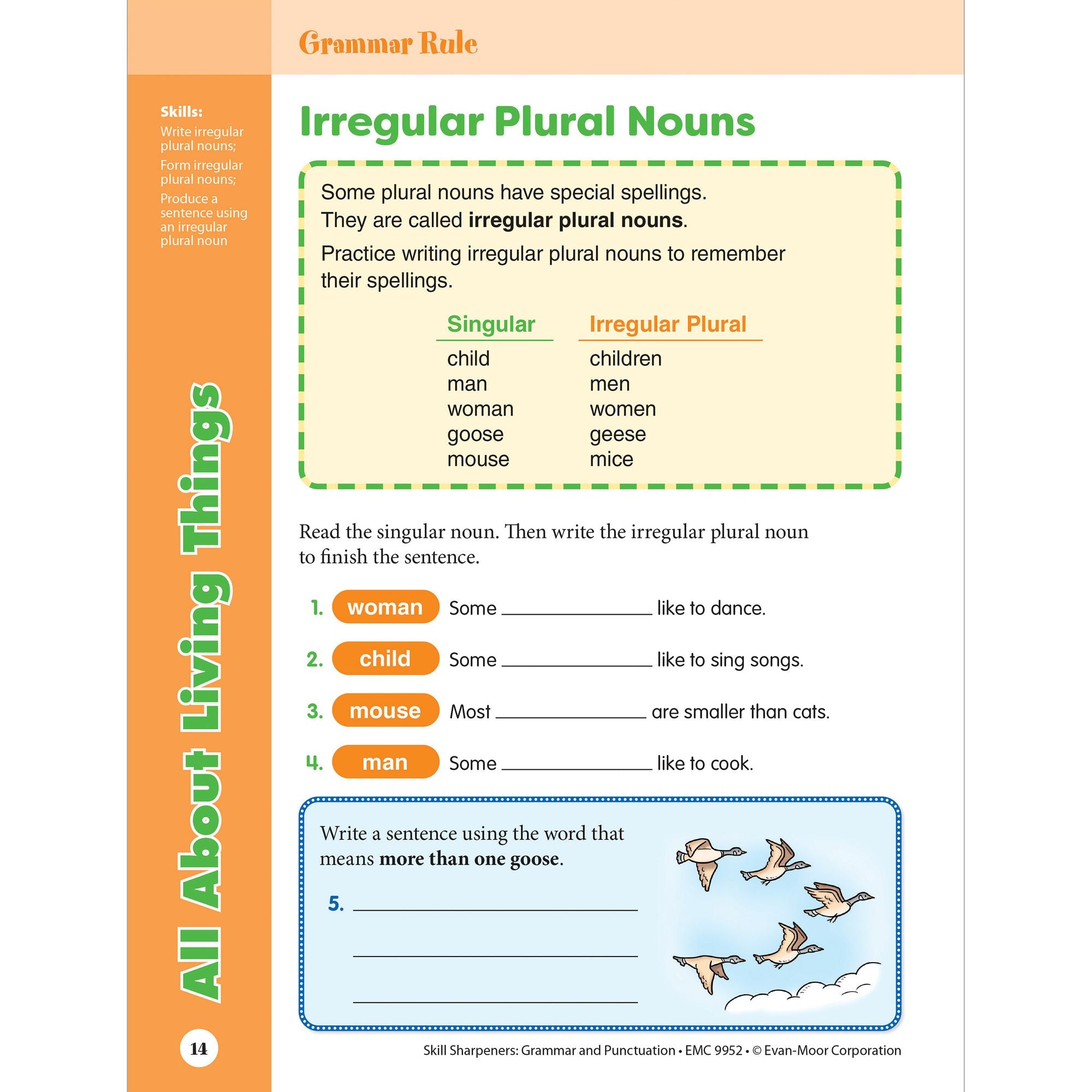 Skill Sharpeners: Grammar And Punctuation, Grade 2