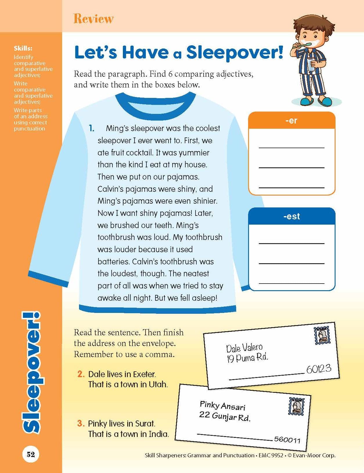 Skill Sharpeners: Grammar And Punctuation, Grade 2