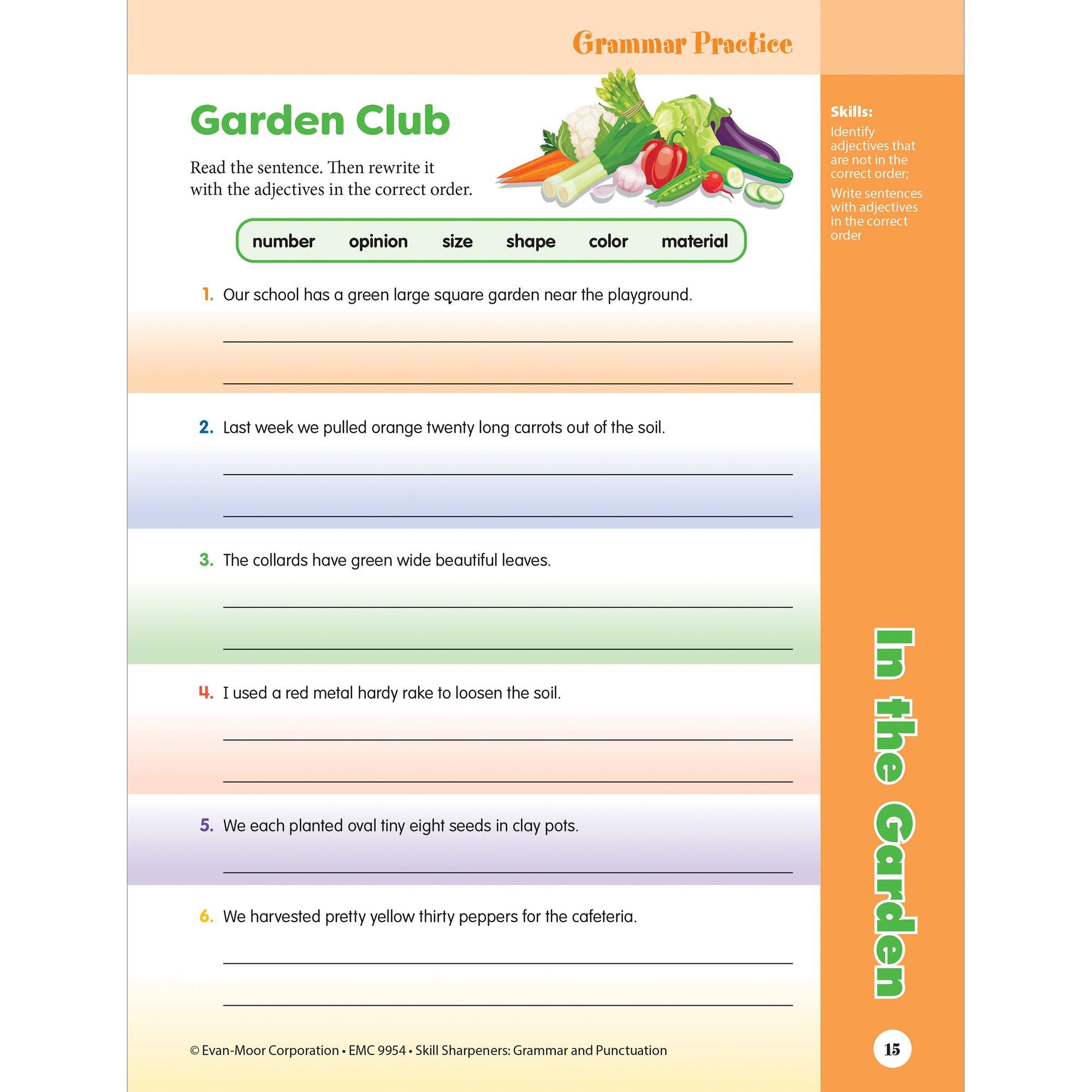 Skill Sharpeners: Grammar & Punctuation, Grade 4 Workbook