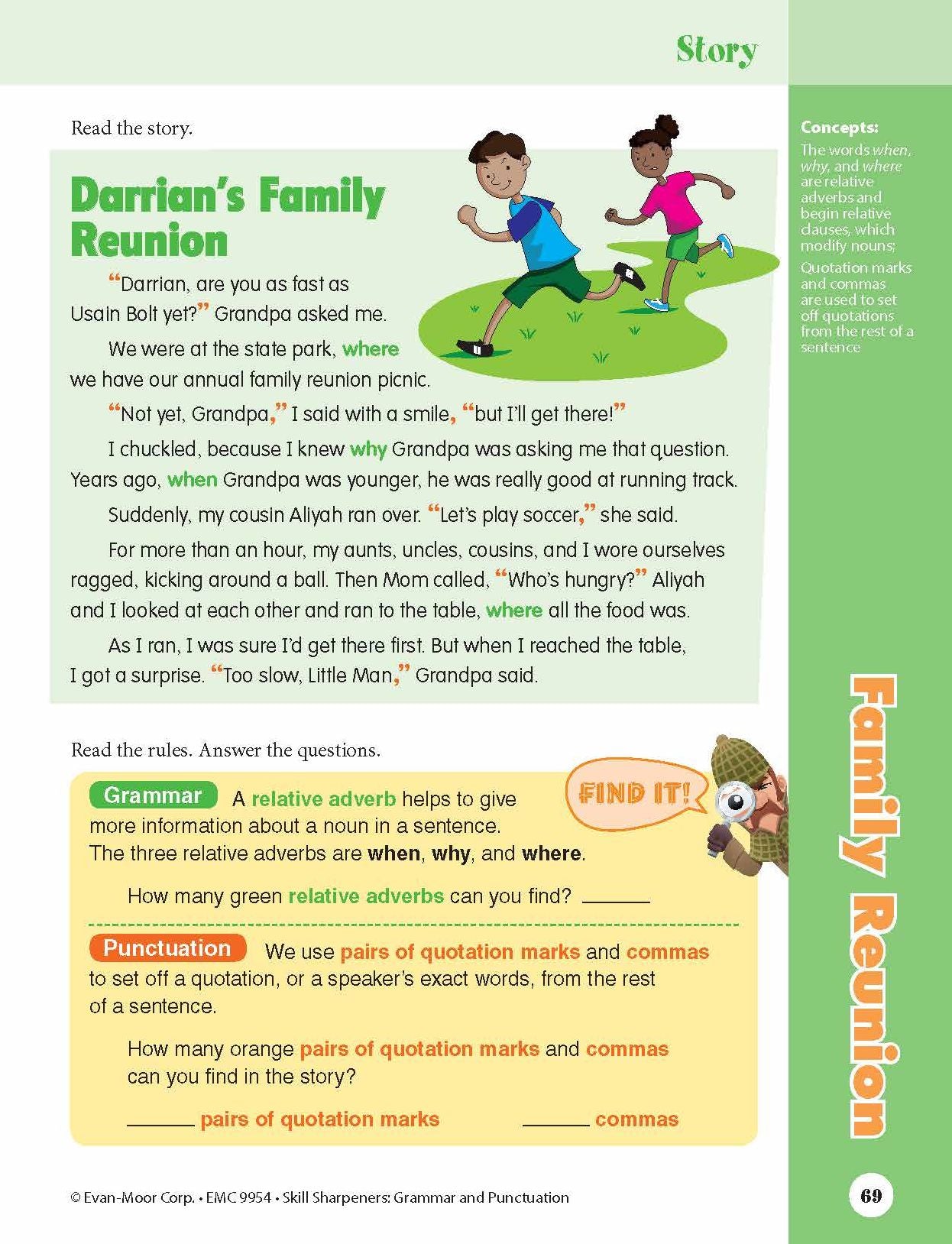 Skill Sharpeners: Grammar & Punctuation, Grade 4 Workbook