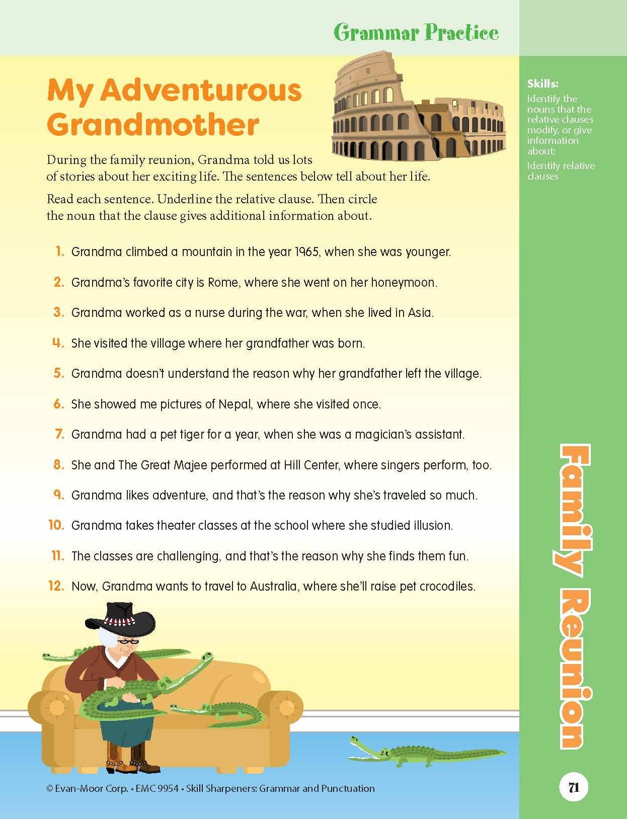 Skill Sharpeners: Grammar & Punctuation, Grade 4 Workbook