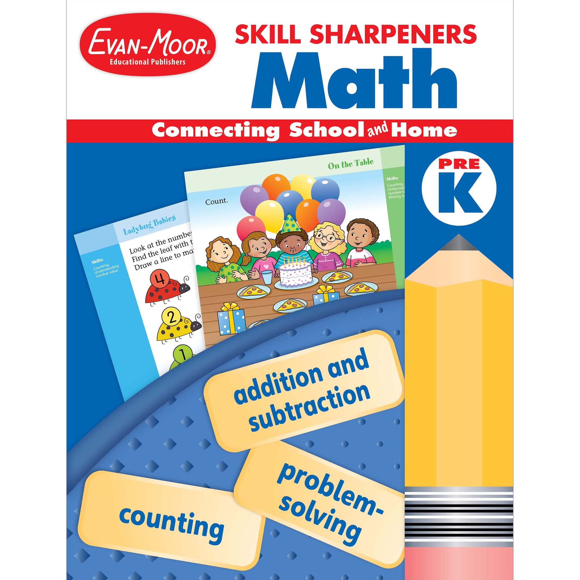 Skill Sharpeners: Math, PreK Workbook