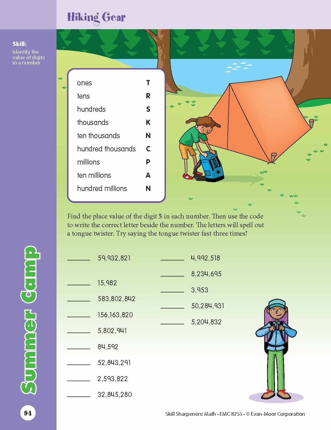 Skill Sharpeners: Math, Grade 5 Workbook