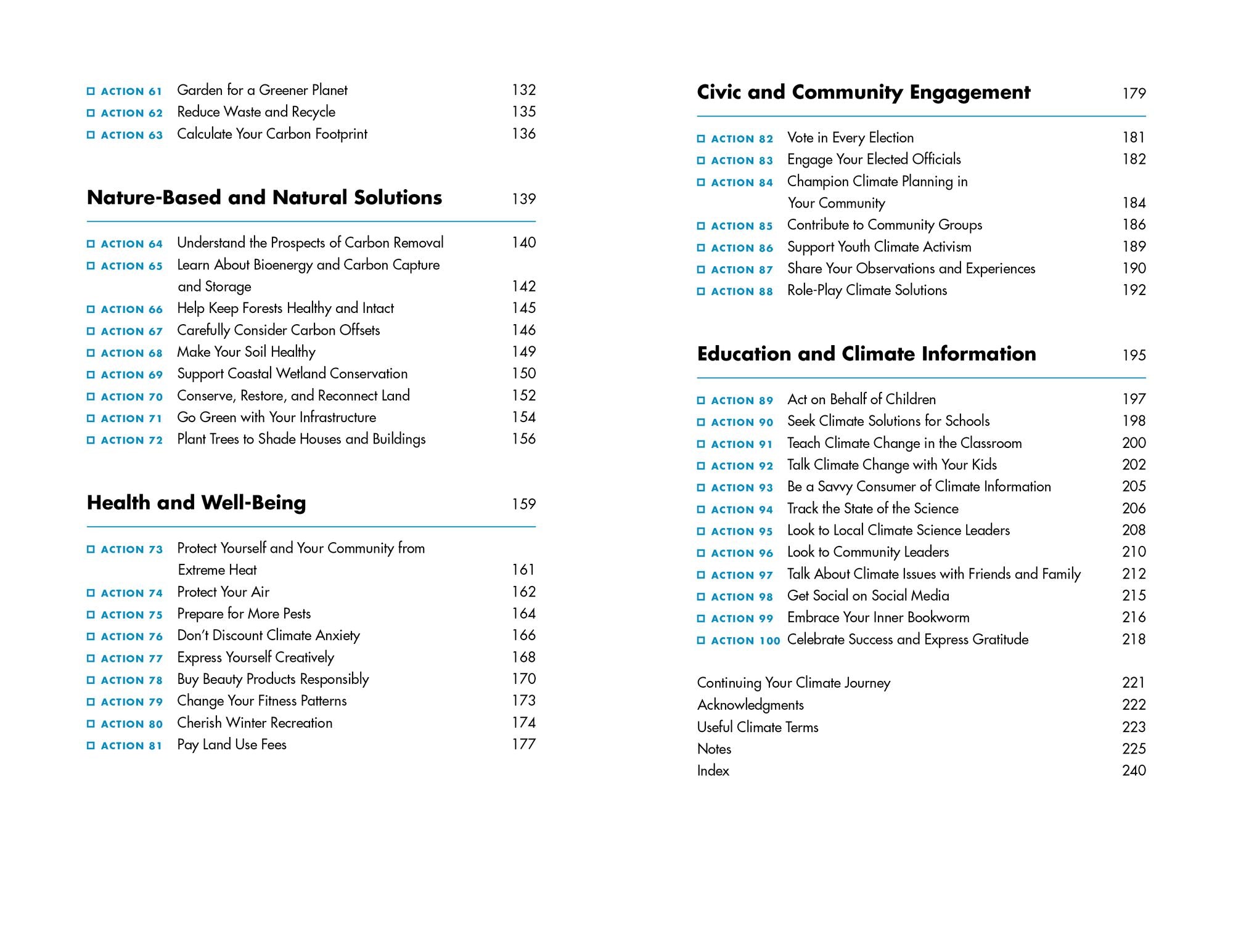 The Climate Action Handbook: A Visual Guide to 100 Climate Solutions for Everyone