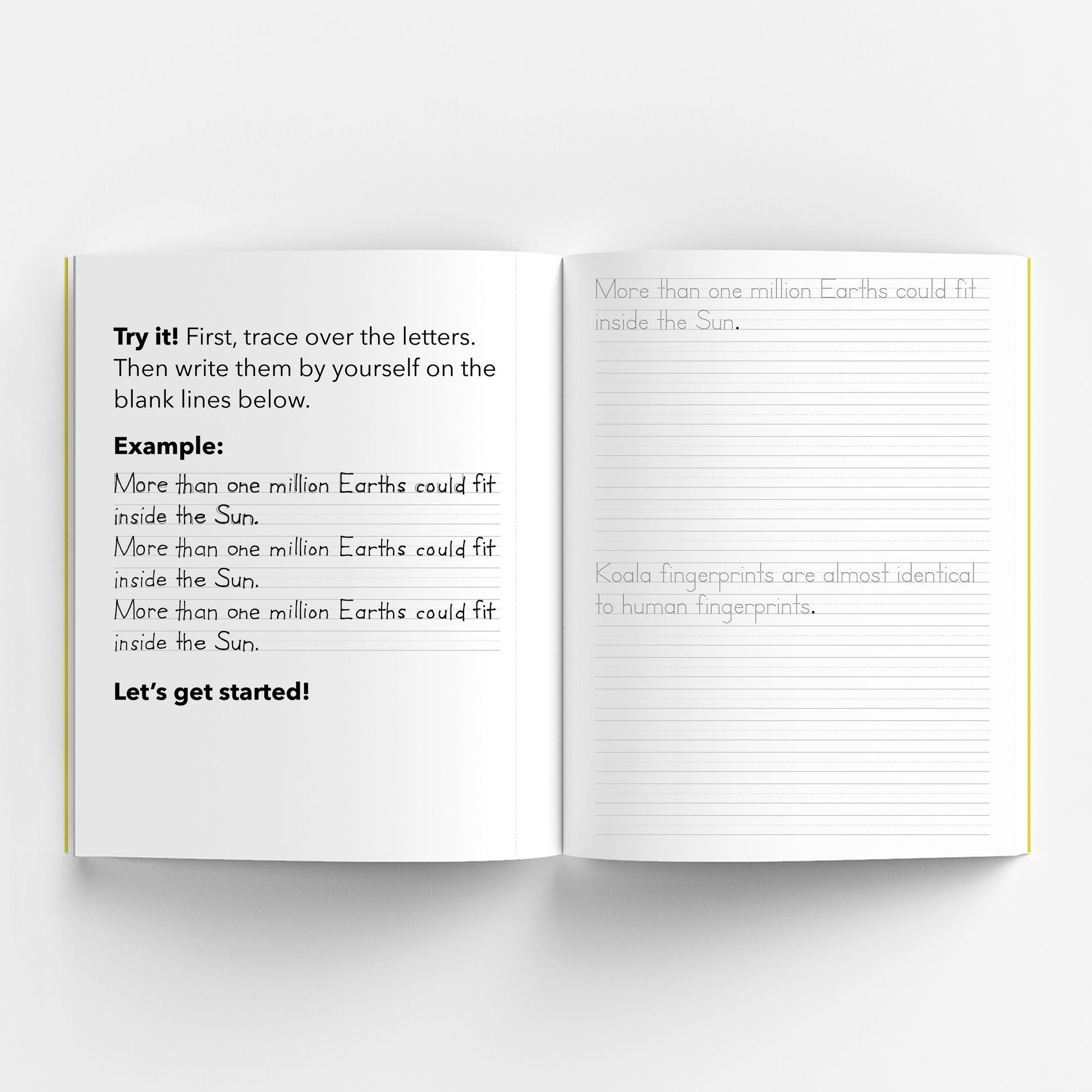 Print Handwriting Practice for Kids 8-12: 250 Awesome Fun Facts about Science, Animals, and History