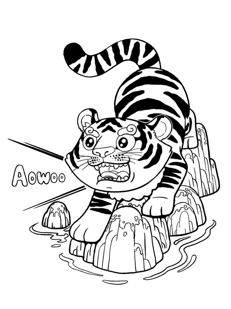 Chinese Zodiac Animals Coloring Book: 36 Prints of Fun and Creativity for Kids