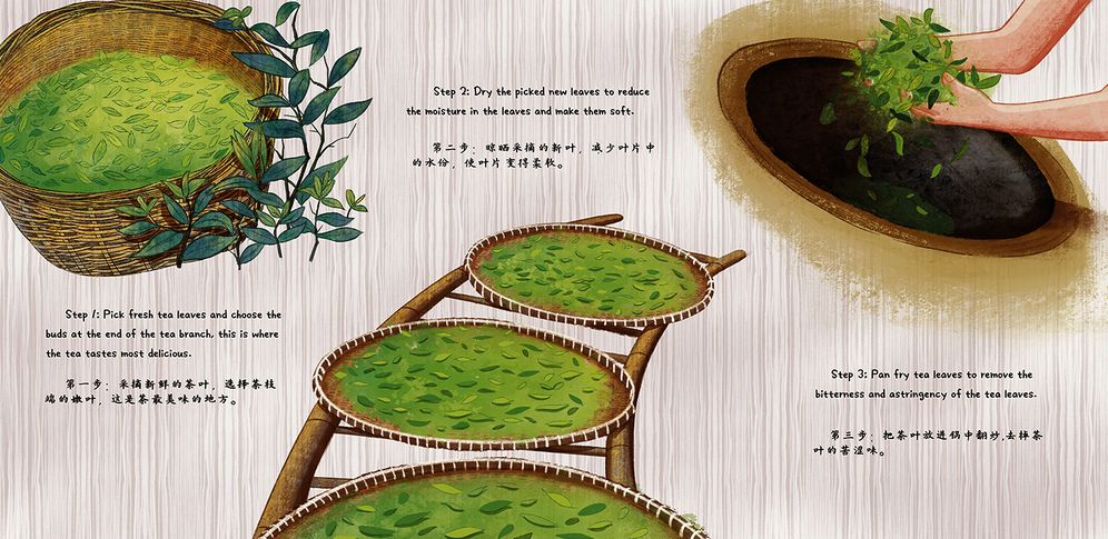 The Amazing Leaf in the Cup: A Tale of Tea Retold in English and Chinese