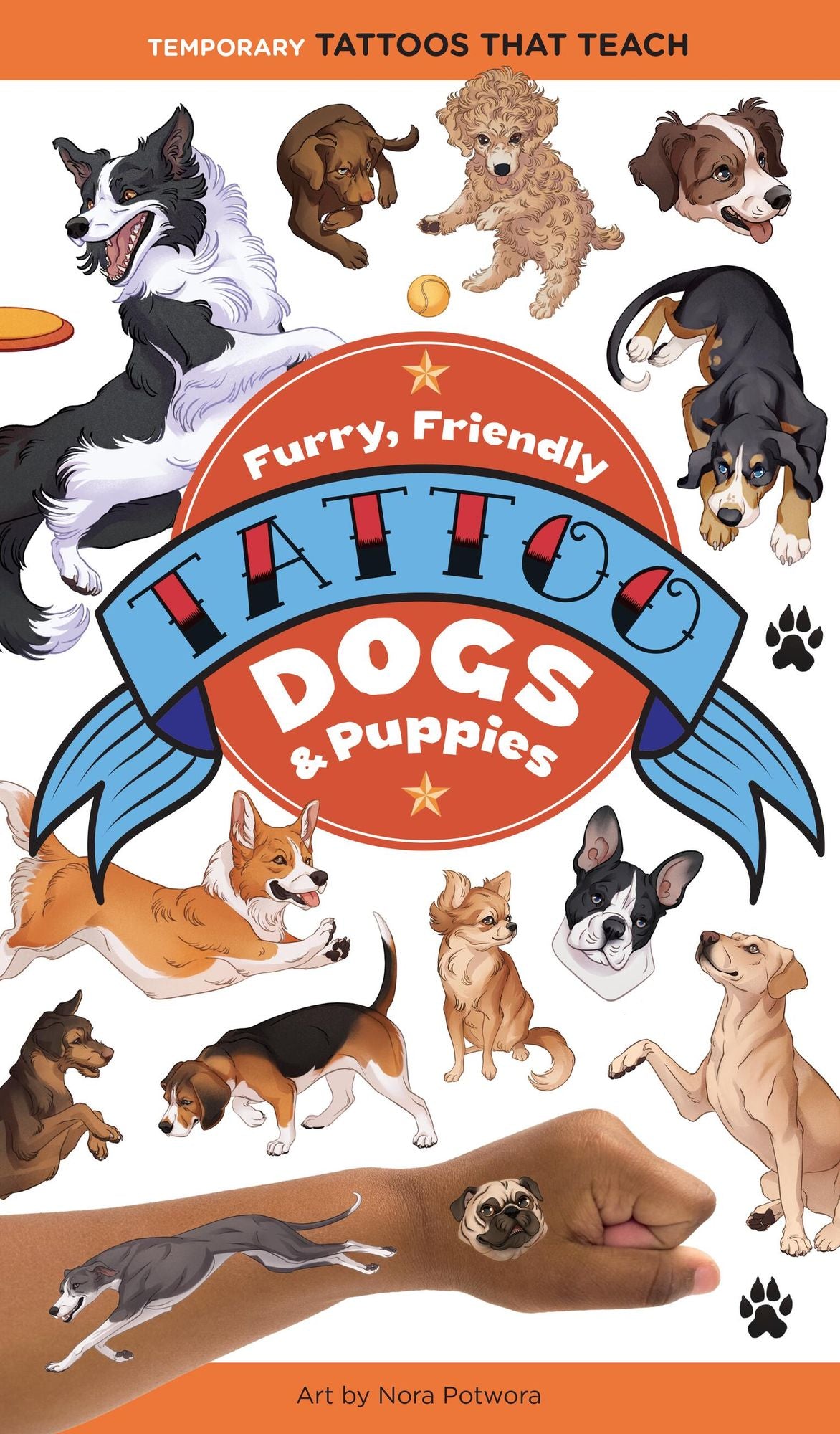 Furry, Friendly Tattoo Dogs & Puppies: 60 Temporary Tattoos That Teach