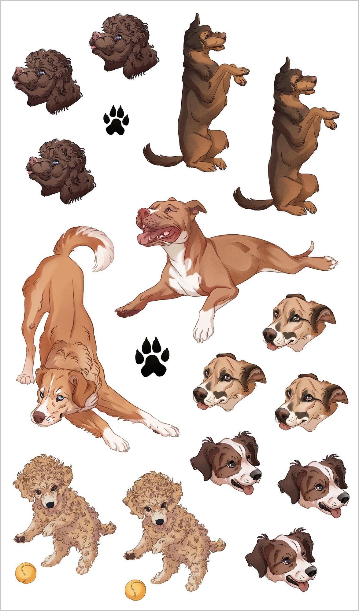 Furry, Friendly Tattoo Dogs & Puppies: 60 Temporary Tattoos That Teach