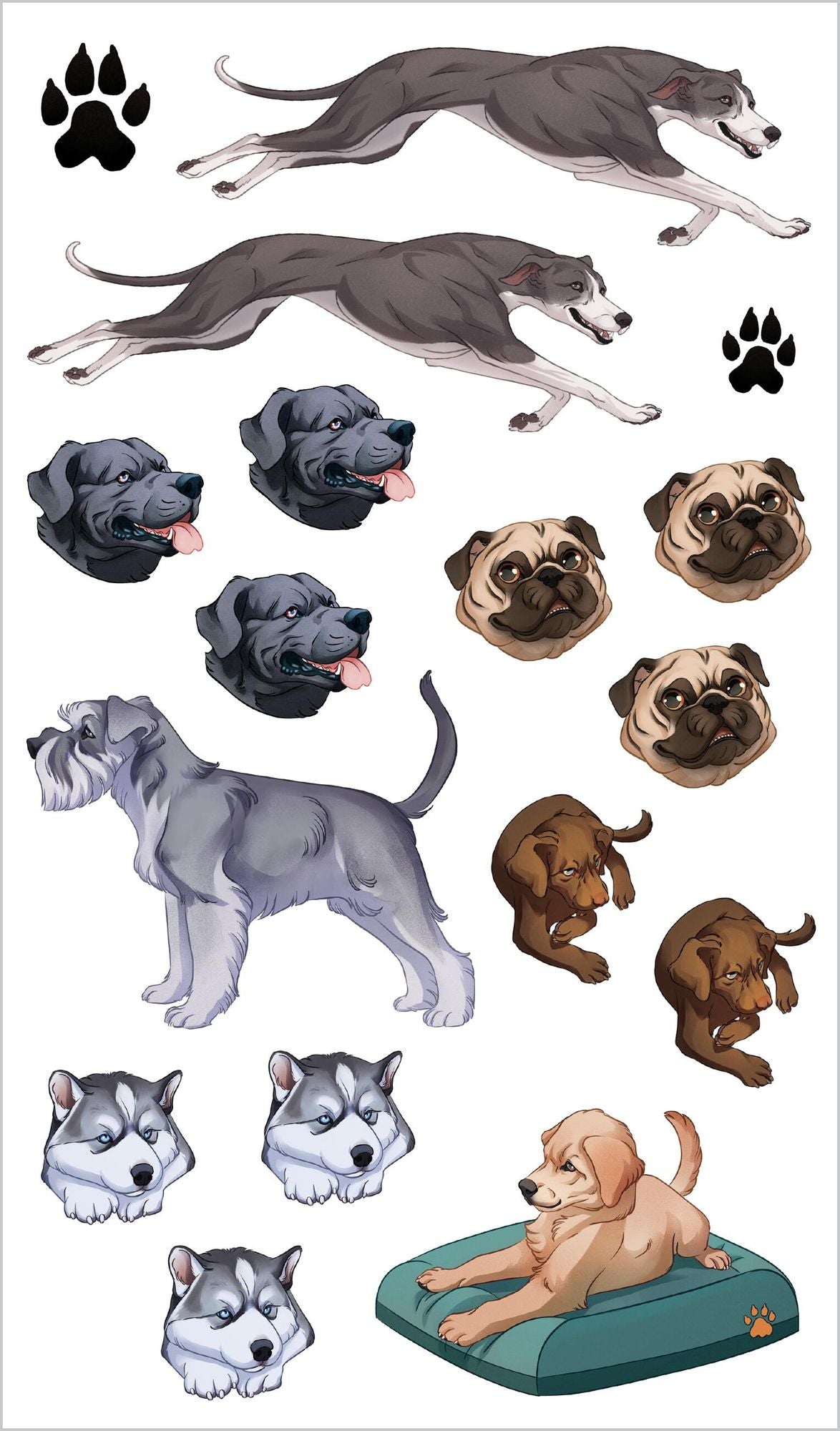 Furry, Friendly Tattoo Dogs & Puppies: 60 Temporary Tattoos That Teach