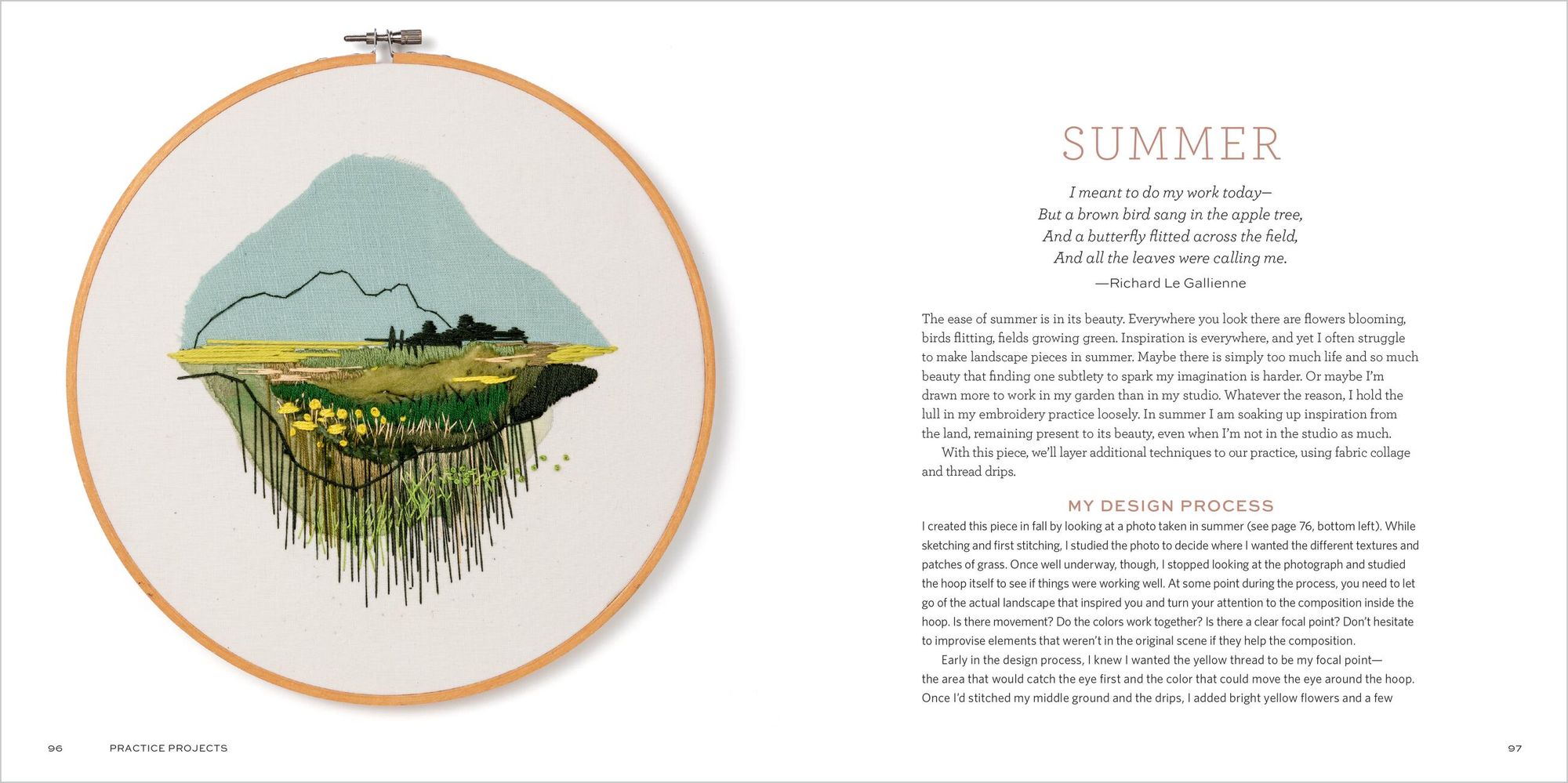 The Stitched Landscape: An Embroidery Field Guide to the Textures, Colors, and Lines of the Natural World