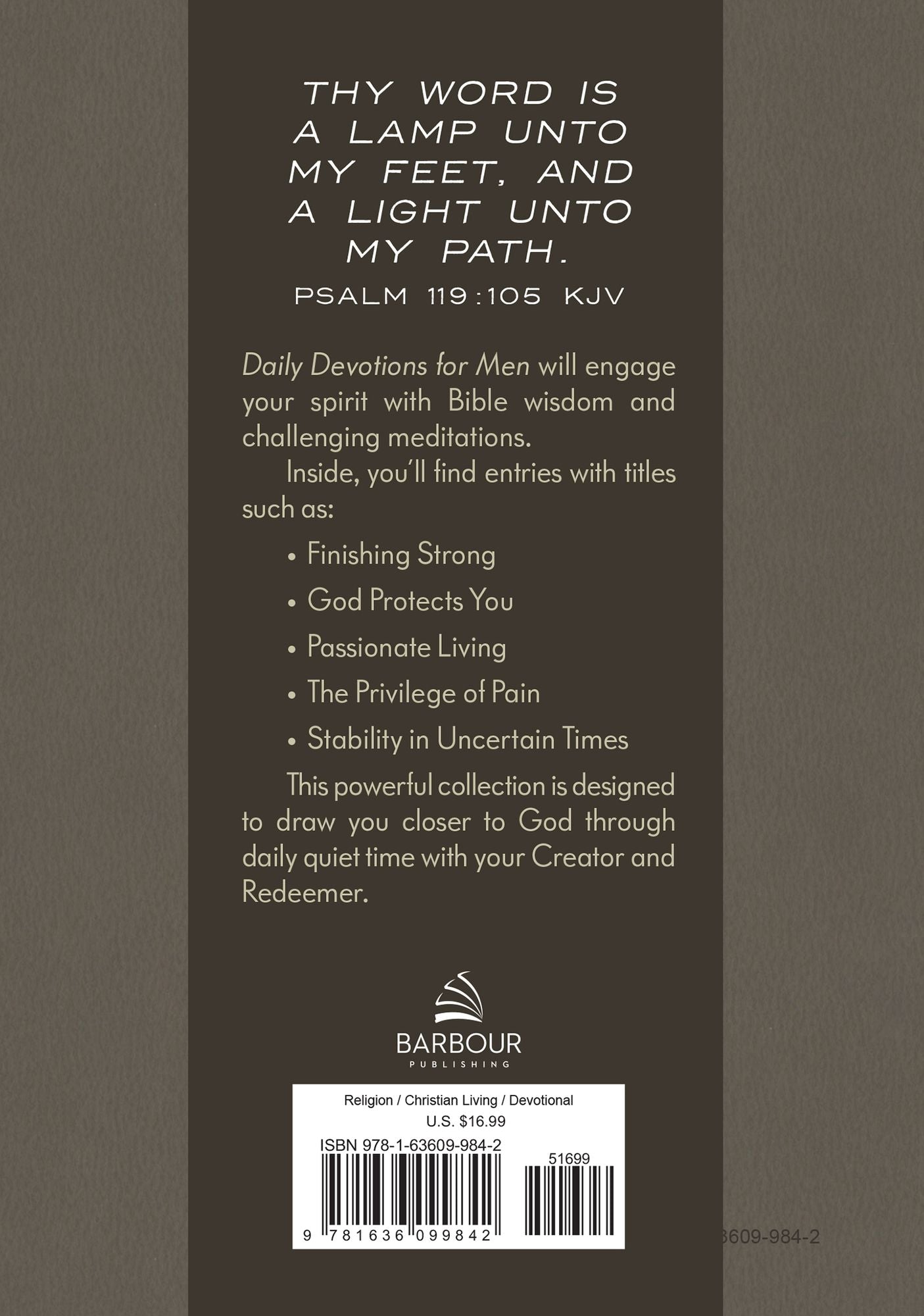 Daily Devotions for Men: 365 Inspiring Readings