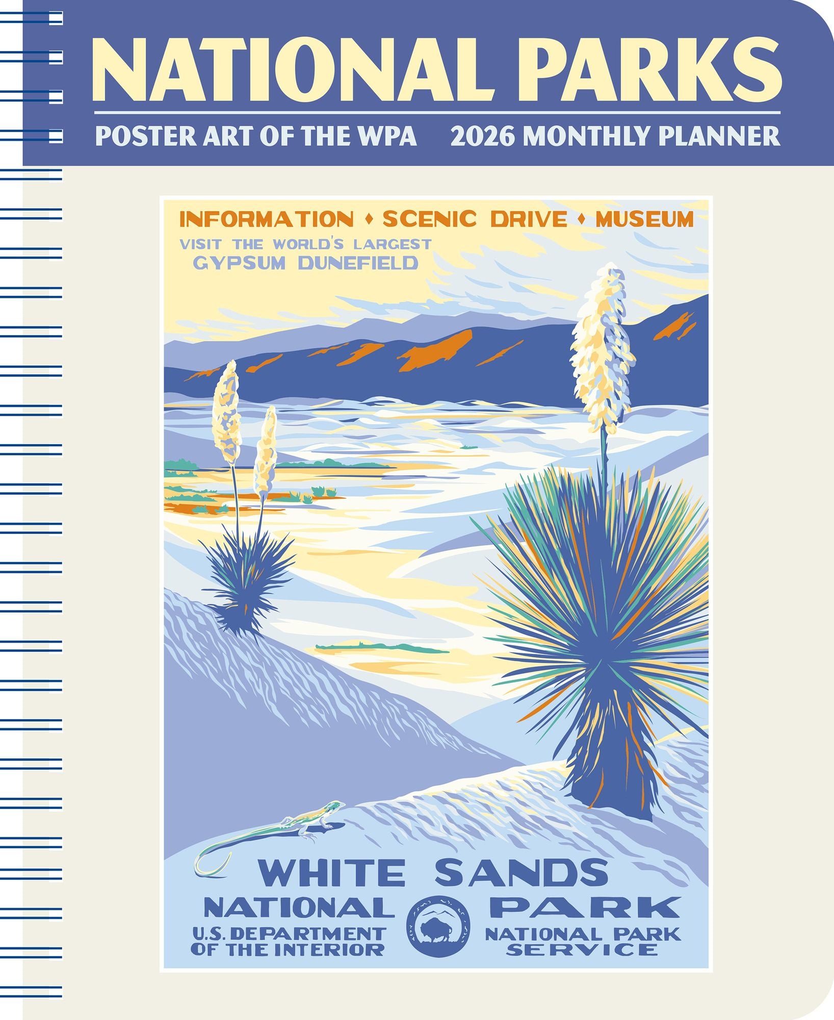 2026 National Parks Poster Art of The WPA 12 Month Planner