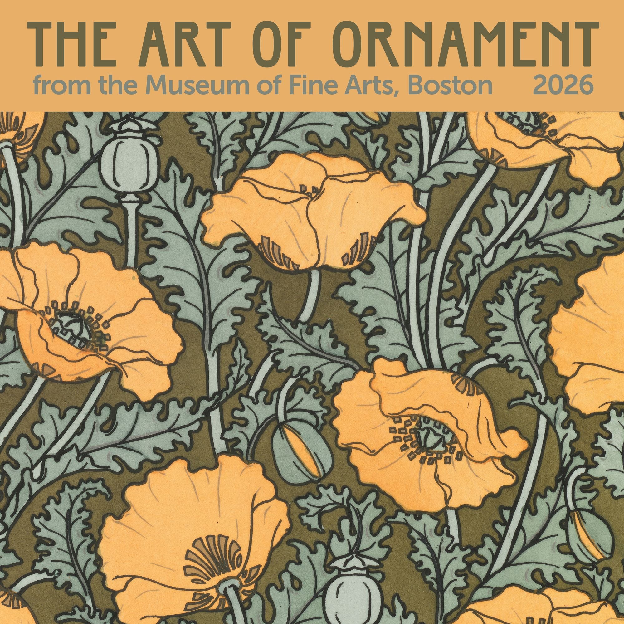 2026 MFA Boston The Art of Ornament Wall Calendar