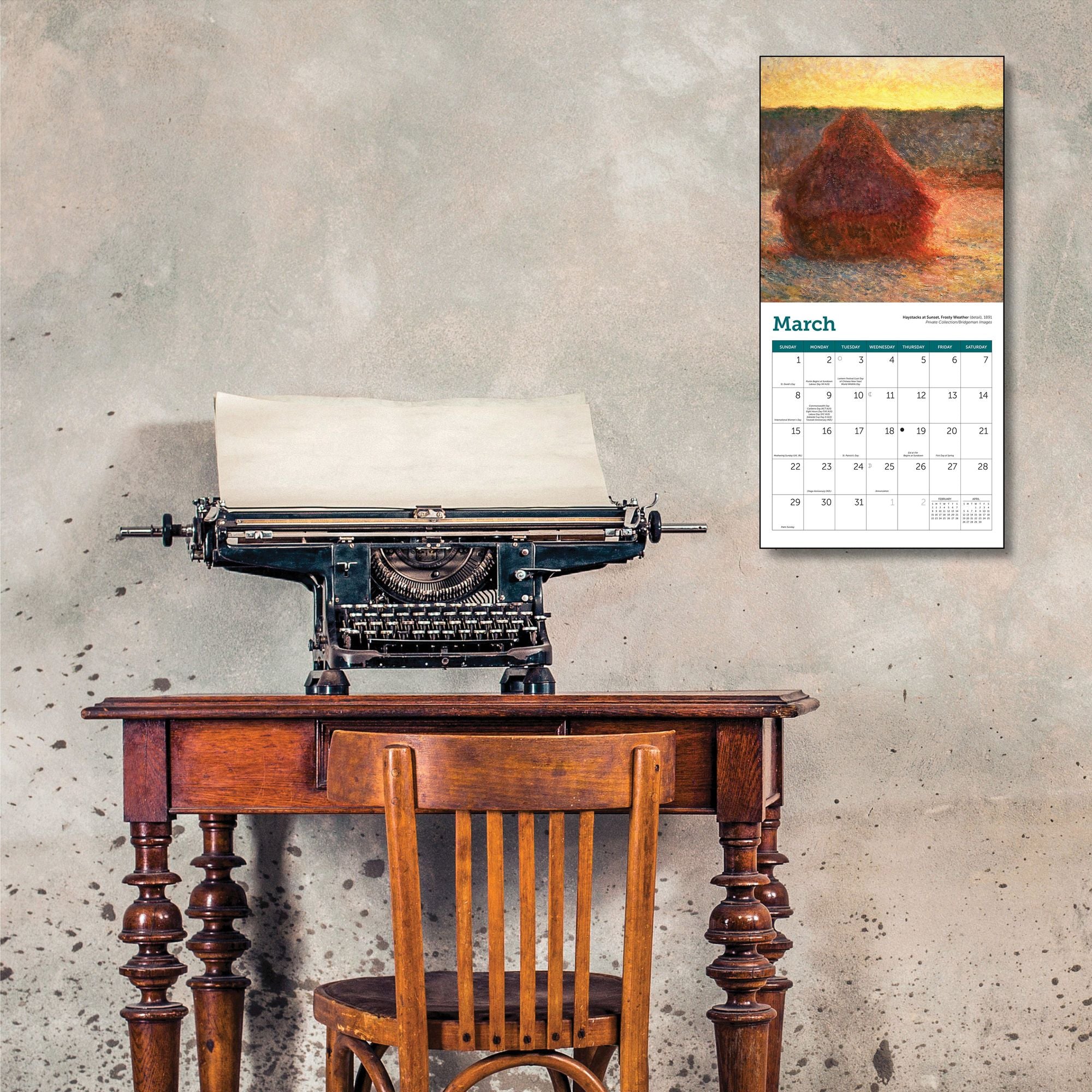2026 Monet Mini Wall Calendar