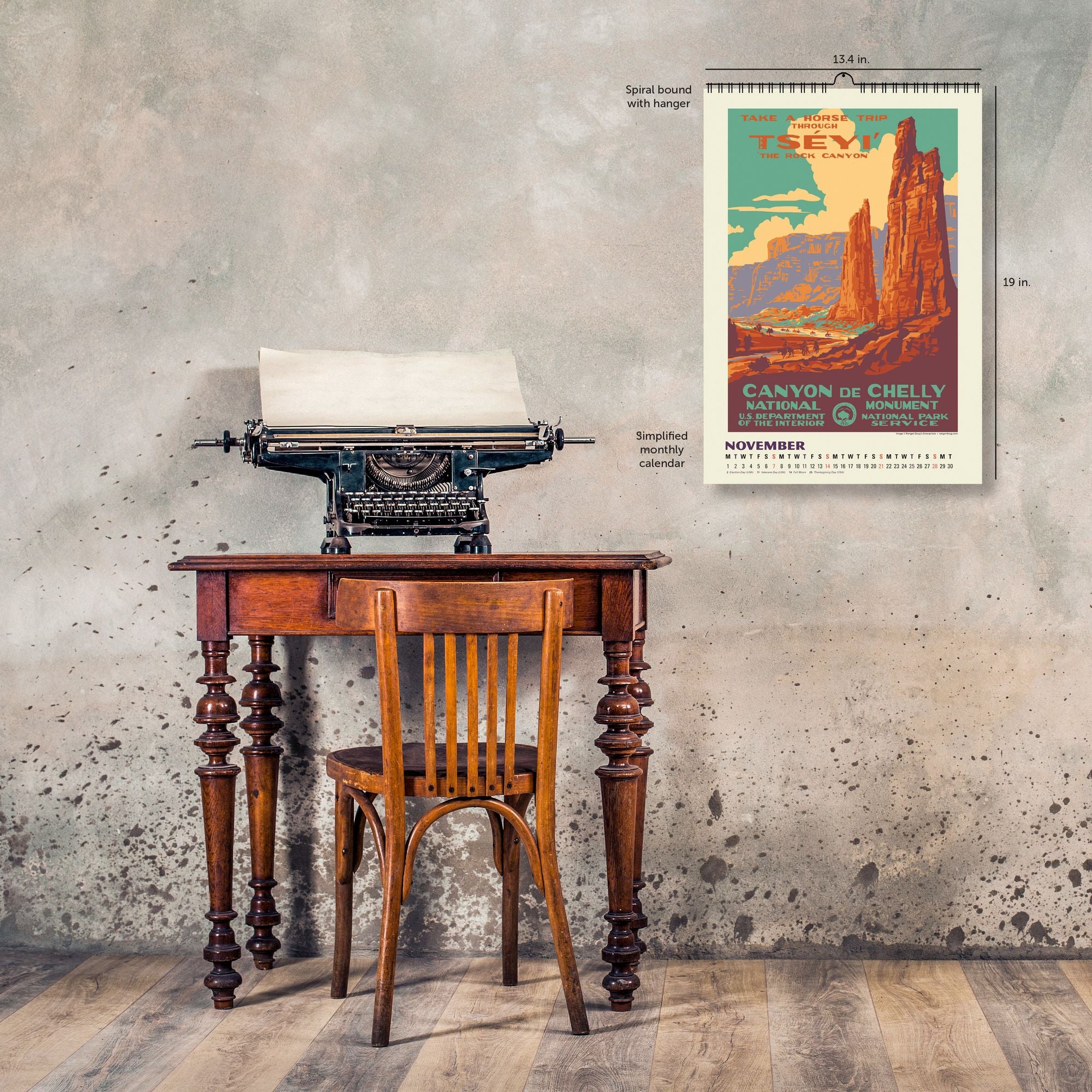 2027 National Parks Poster Art of the WPA ¿ Oversized Wall Calendar
