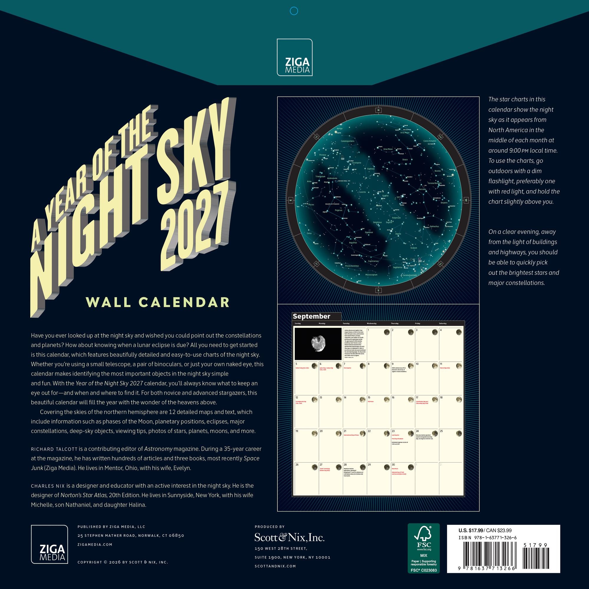 2027 A Year of the Night Sky Wall Calendar