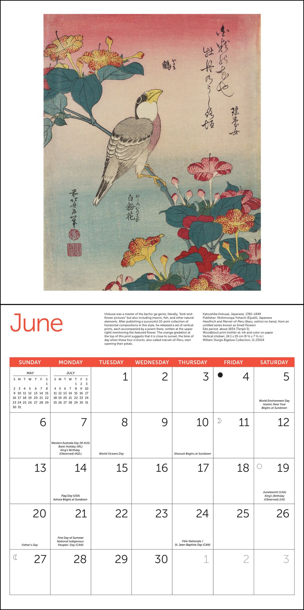 2027 Japanese Woodblocks ¿ MFA Boston Wall Calendar