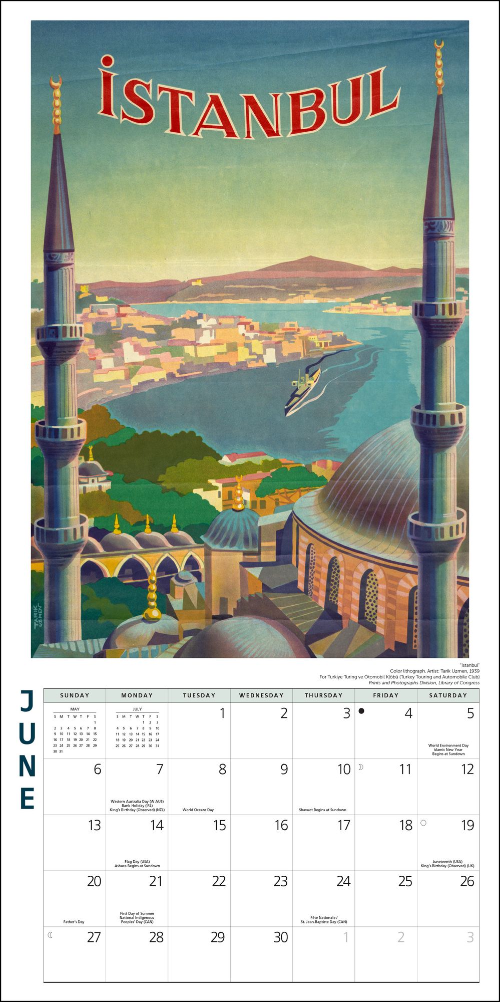 2027 Travel Posters Wall Calendar