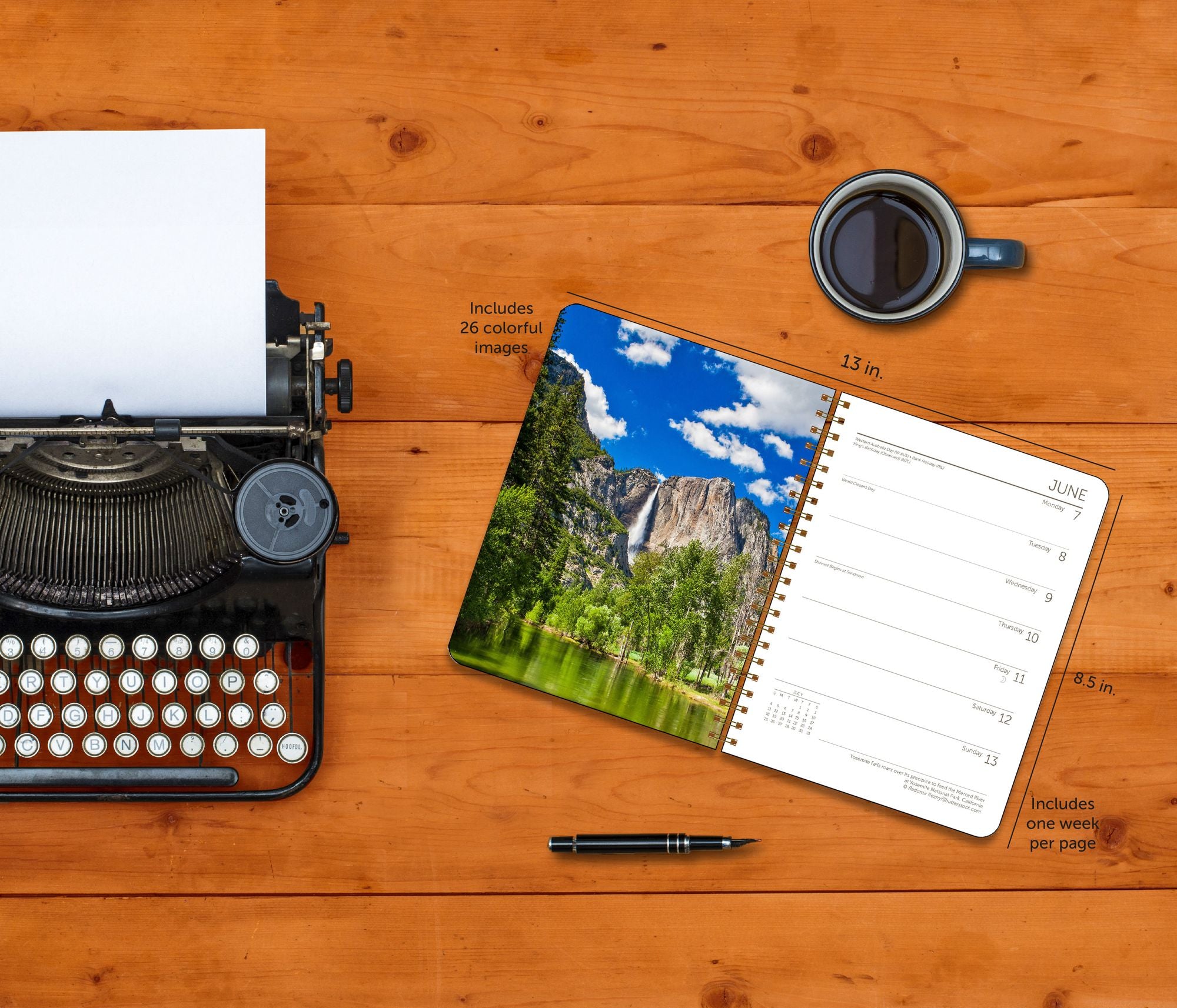 2027 America's National Parks Weekly Desk Planner