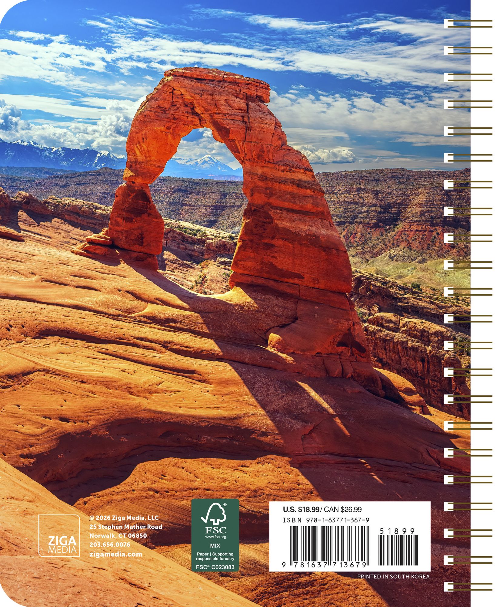 2027 America's National Parks Weekly Desk Planner