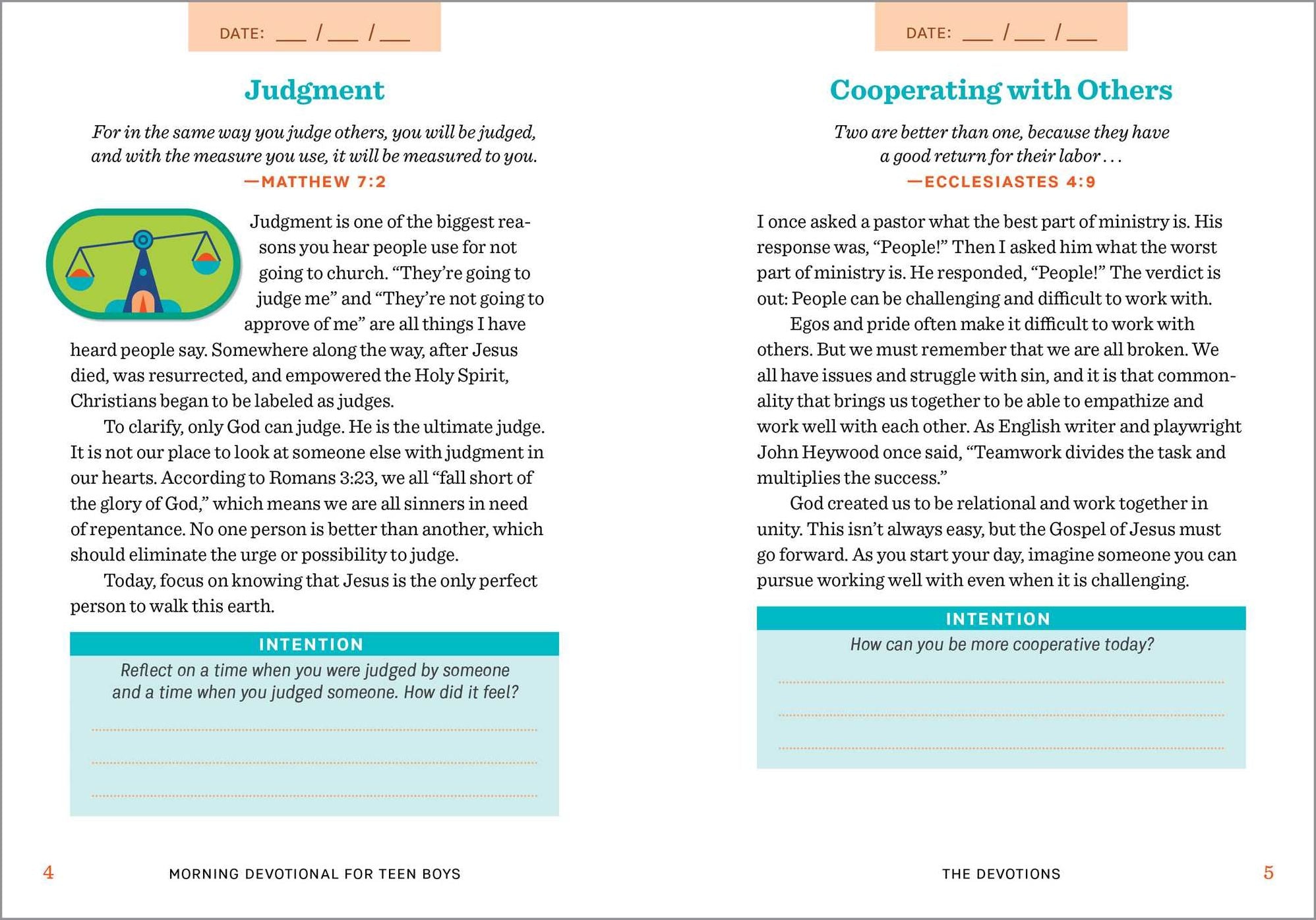 Morning Devotional for Teen Boys: 5-Minute Devotions to Ground Your Day in Faith