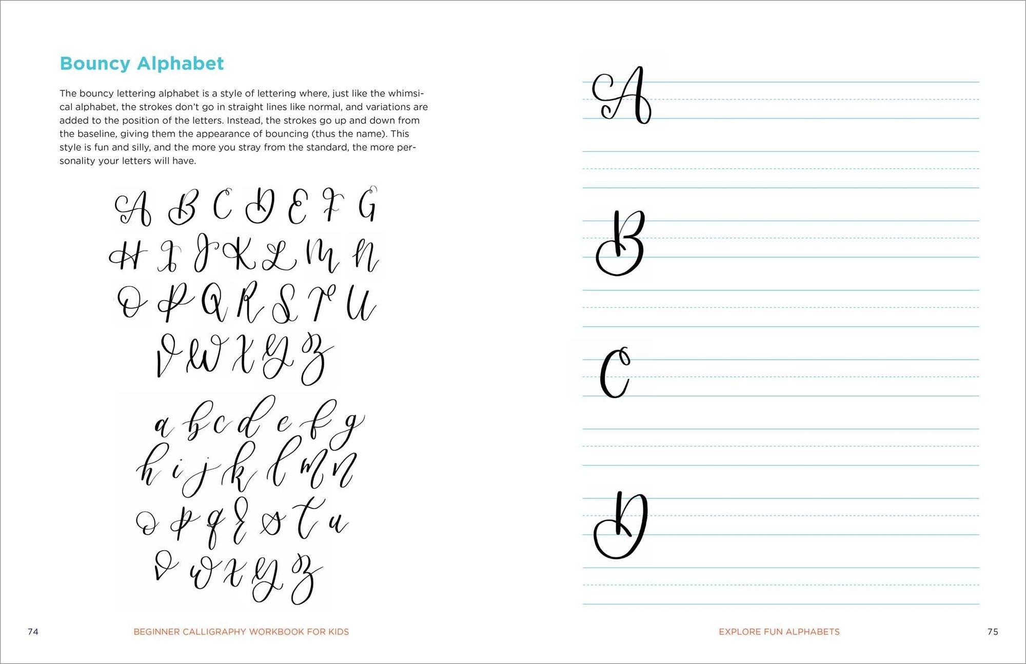 Beginner Calligraphy Workbook for Kids: Easy, Step-by-Step Practice