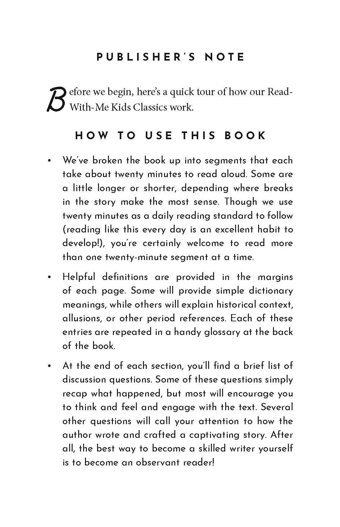 The Wonderful Wizard of Oz: The Read-With-Me Edition: The Unabridged Story in 20-Minute Reading Sections with Comprehension Questions, Discussion Prompts, Definitions, and More!