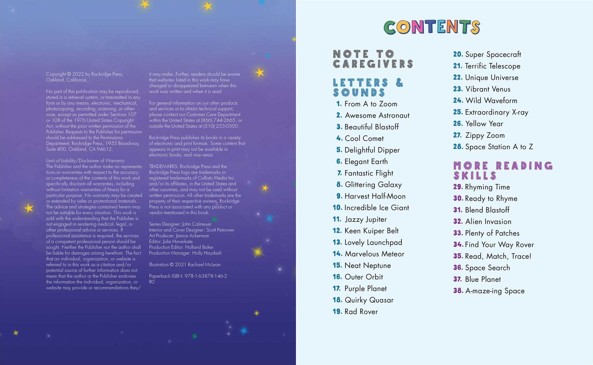Kindergarten Activity Book: Space: 75 Games to Practice Early Reading, Writing, and Math Skills