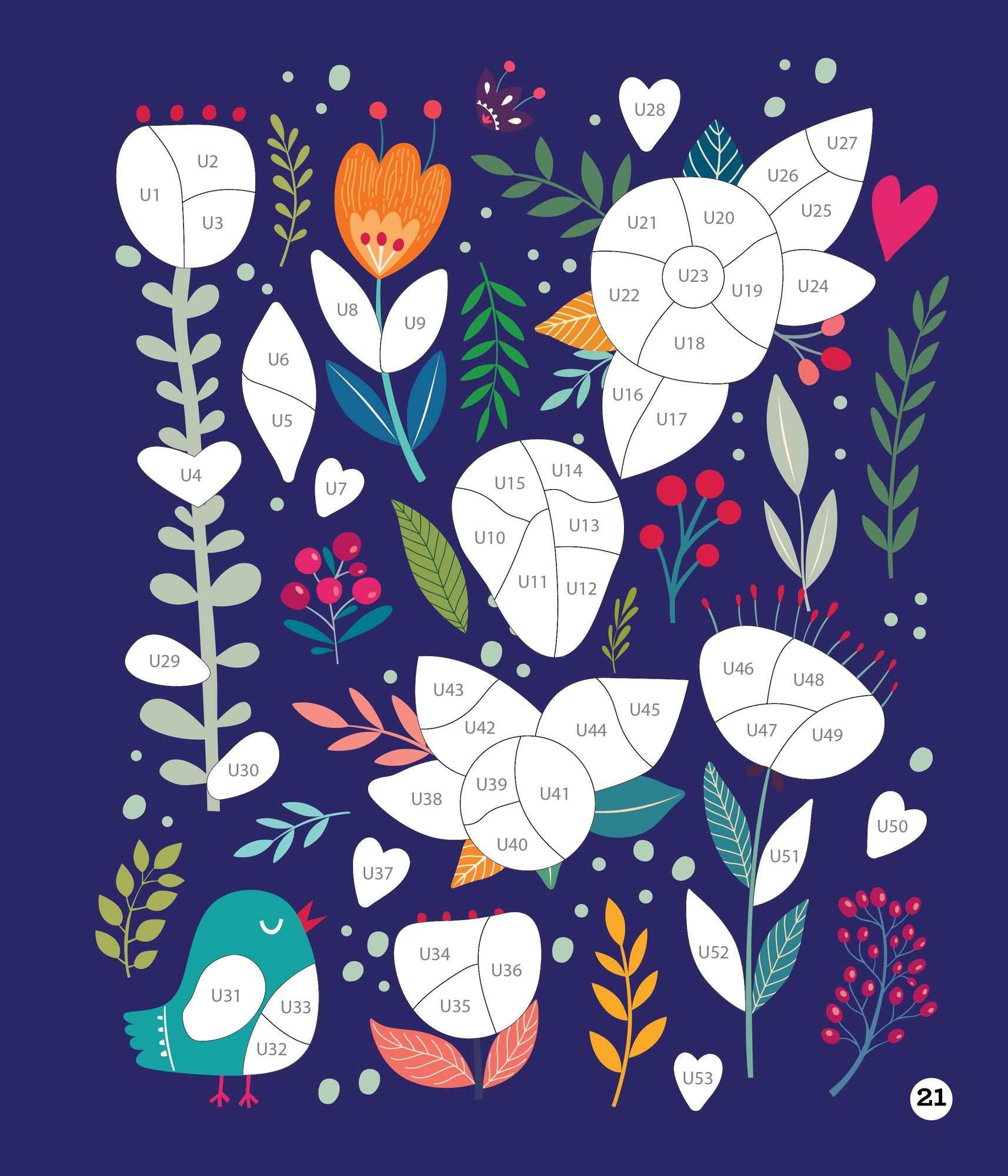 Sticker By Number Blooms