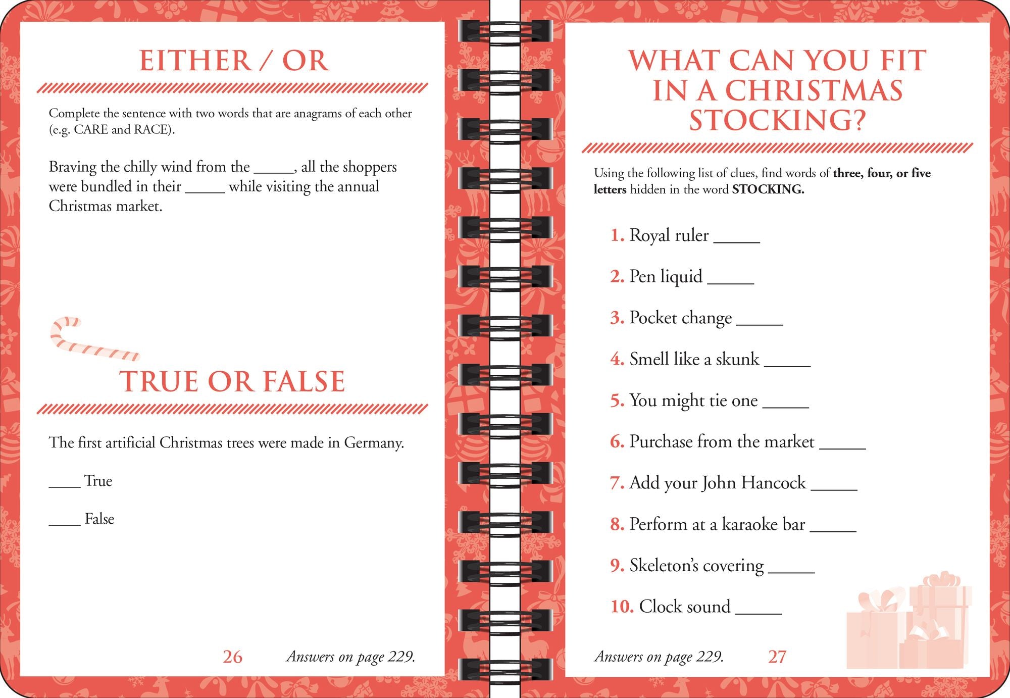 Mini Brain Games Christmas Puzzles