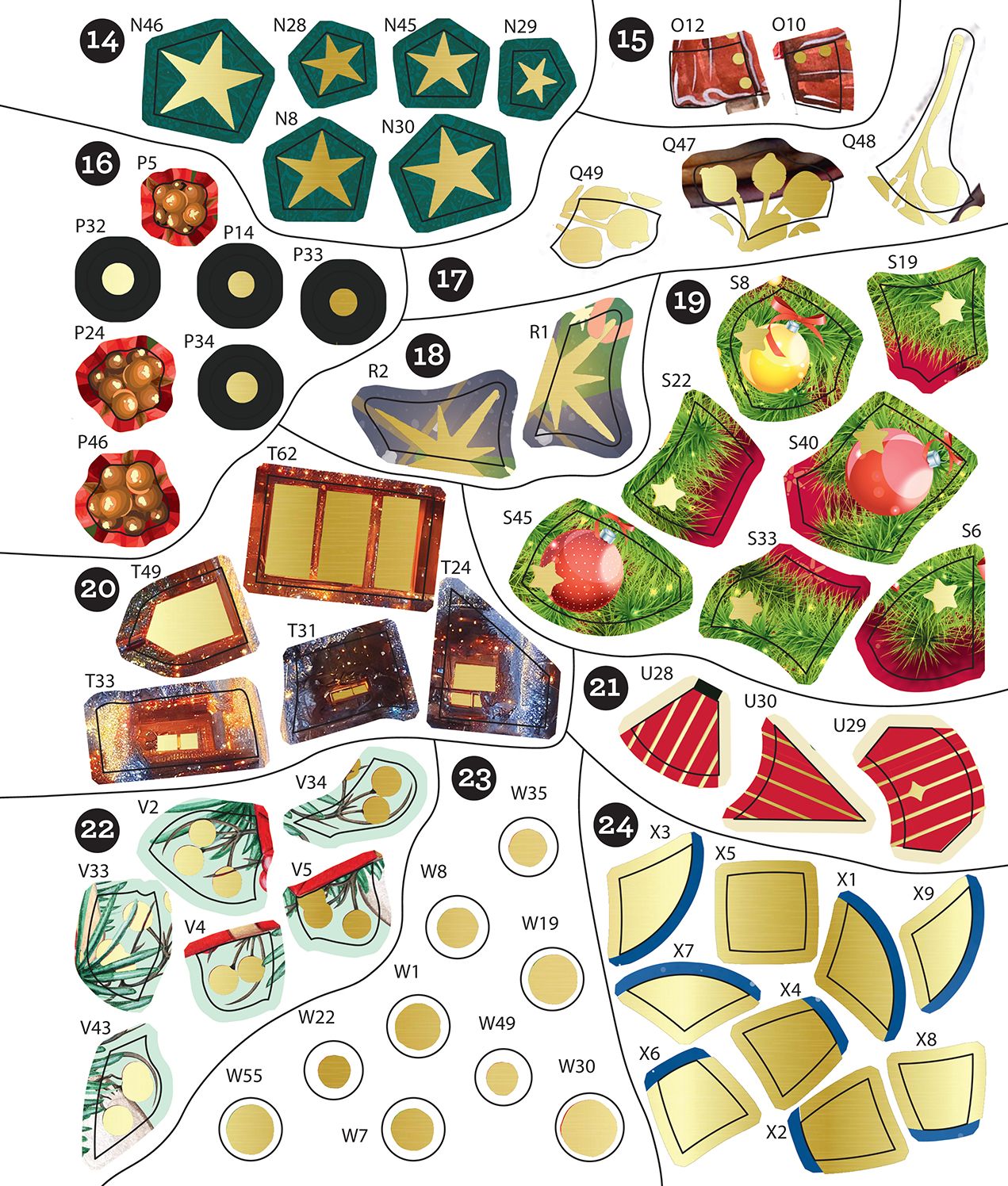 Sticker By Number Christmas Tree