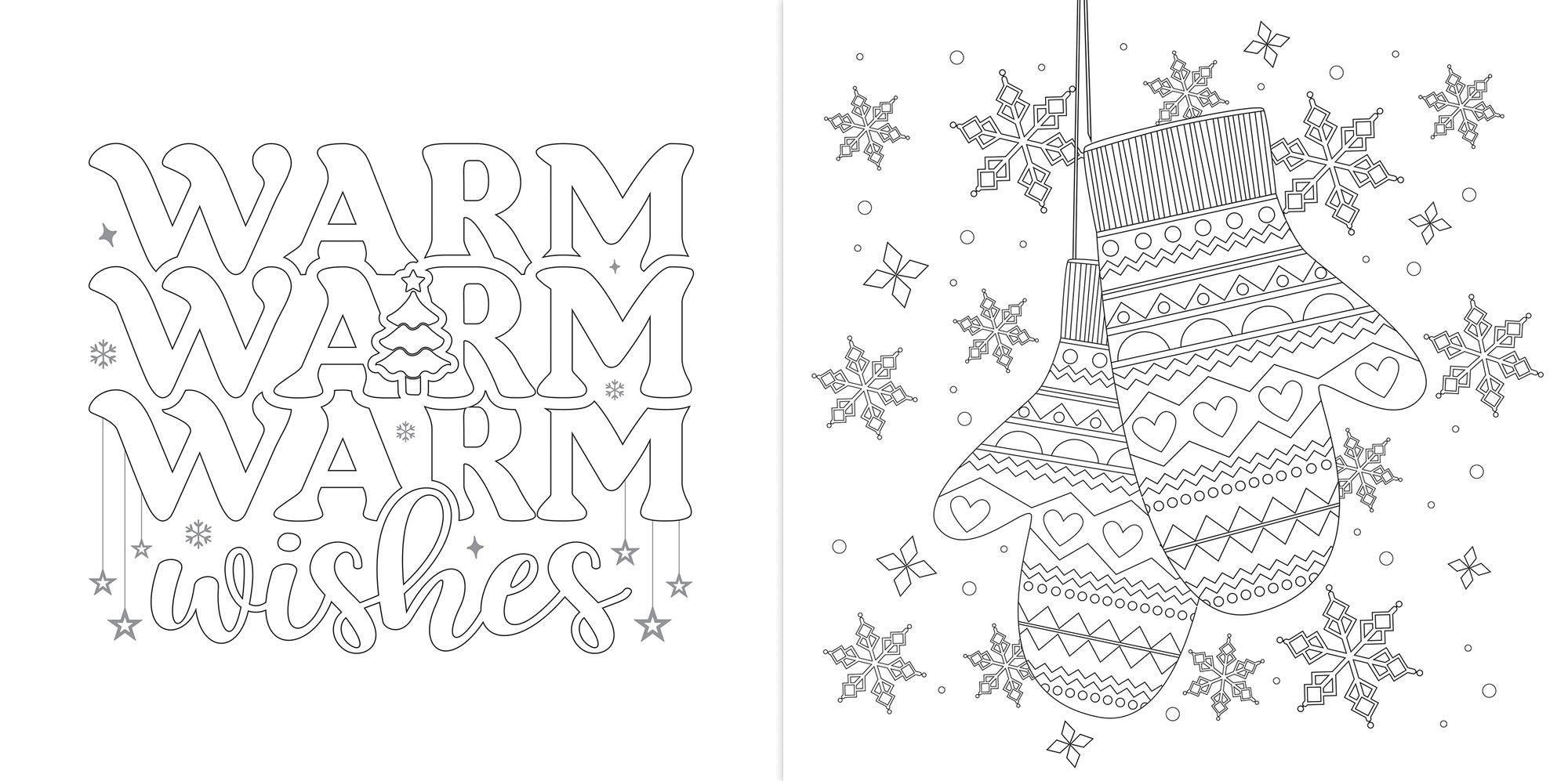 Christmas Santa's Sleigh Coloring