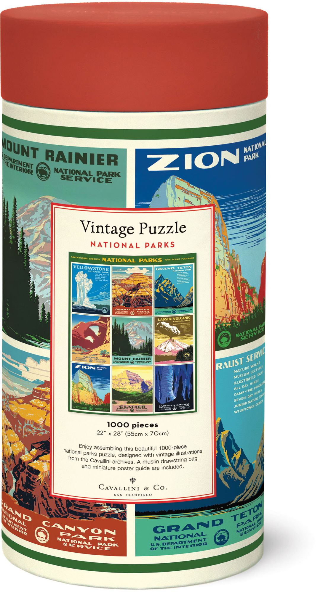 National Parks Poster 1000 Piece Puzzle