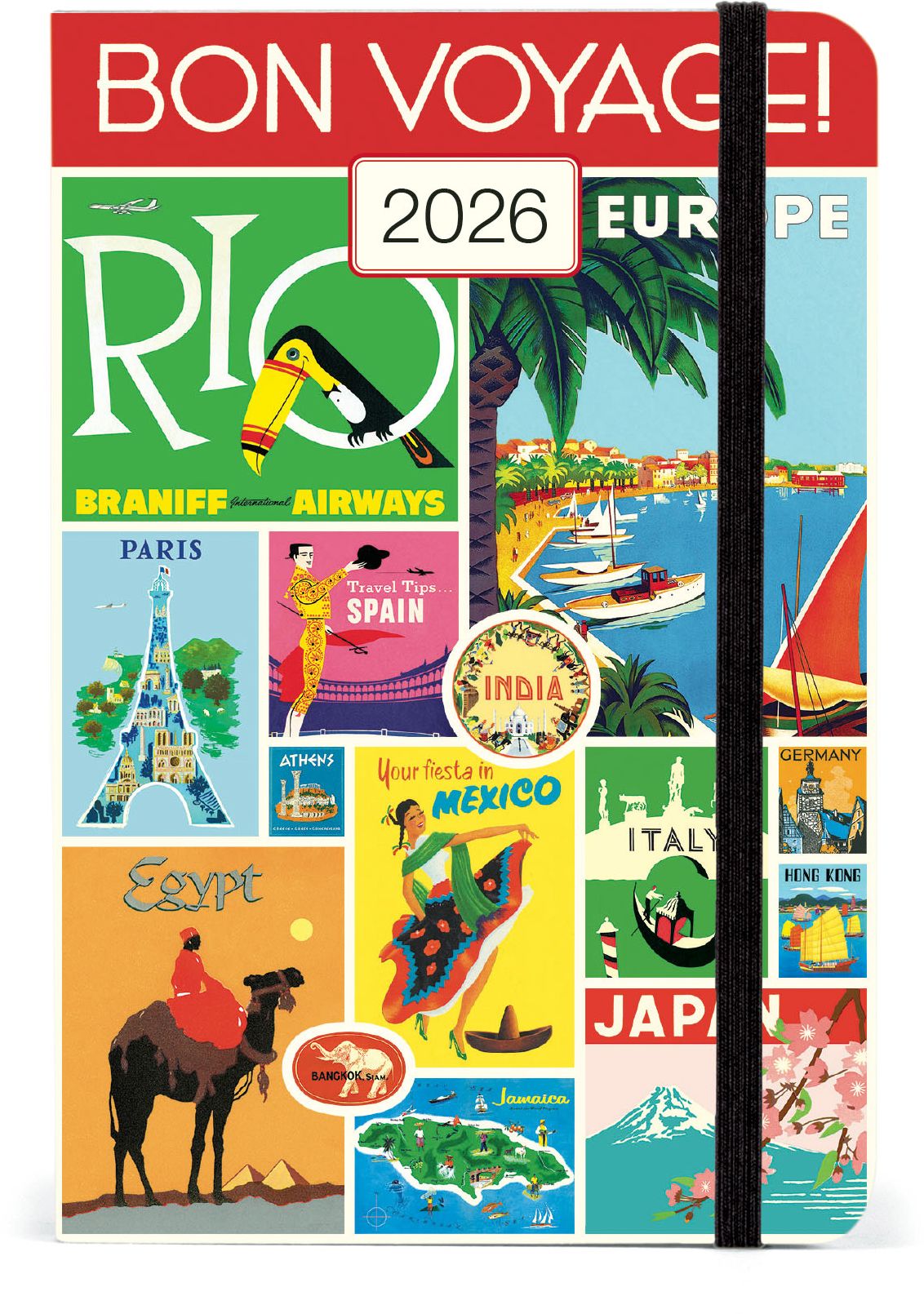 2026 Cavallini Travel Weekly Planner