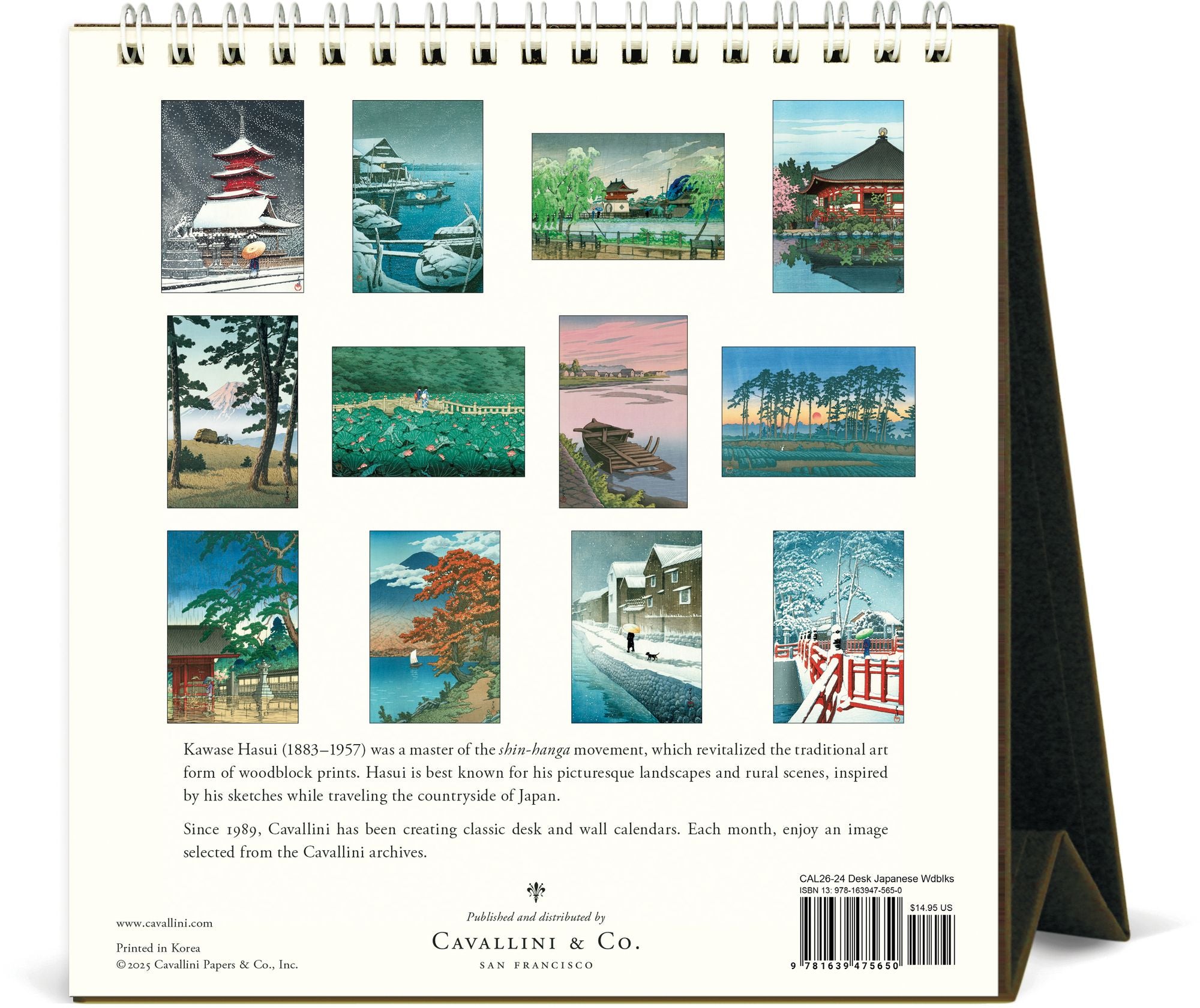 2026 Japanese Woodblock Desk Calendar