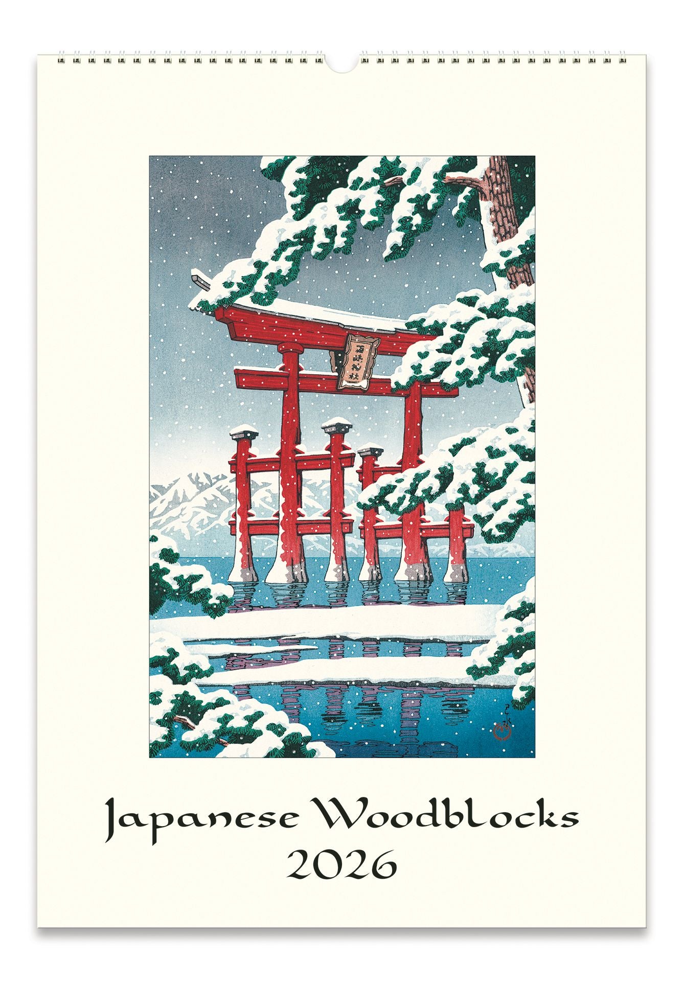 2026 Japanese Woodblock Wall Calendar