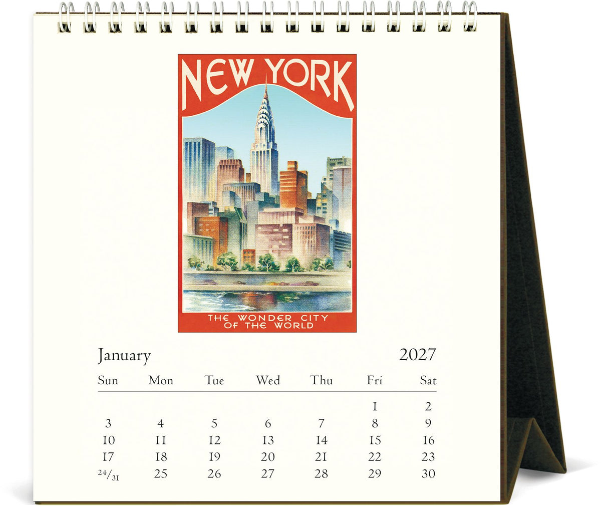 2027 New York Desk Calendar