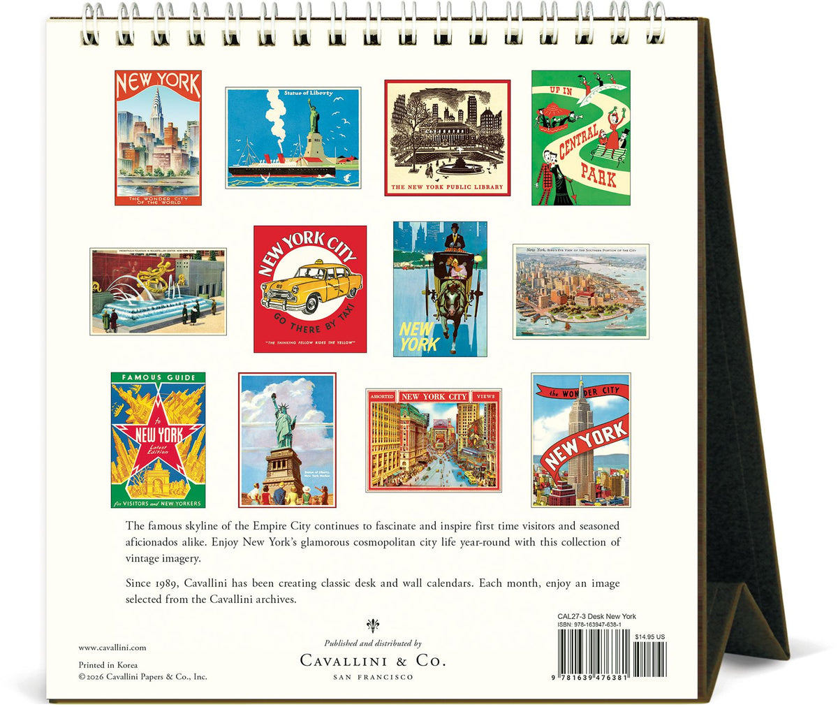 2027 New York Desk Calendar