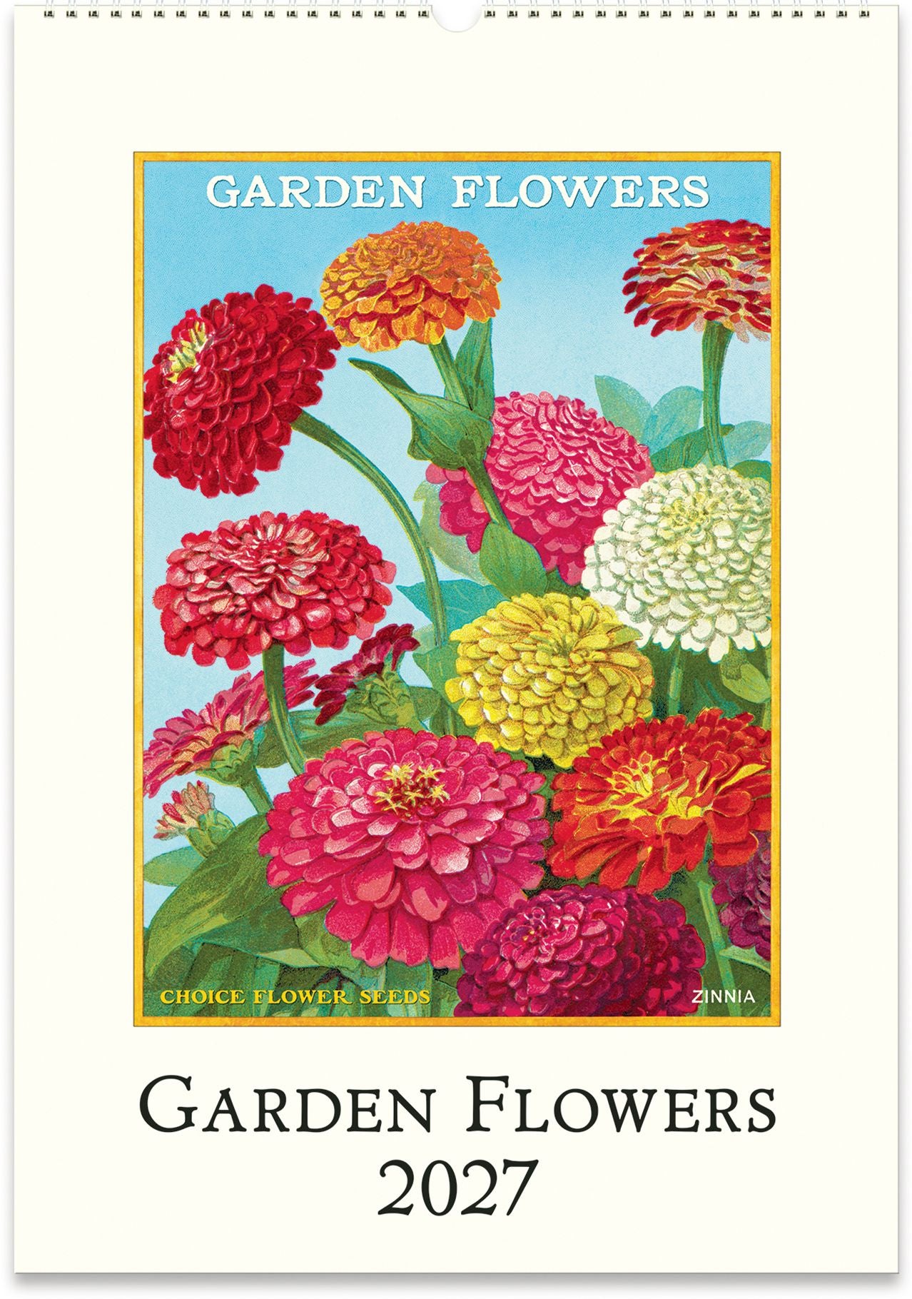 2027 Garden Flowers Wall Calendar