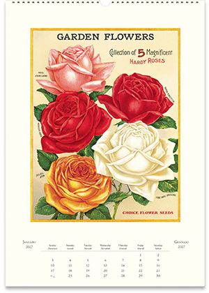 2027 Garden Flowers Wall Calendar