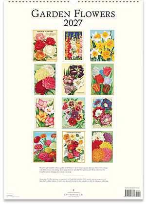 2027 Garden Flowers Wall Calendar