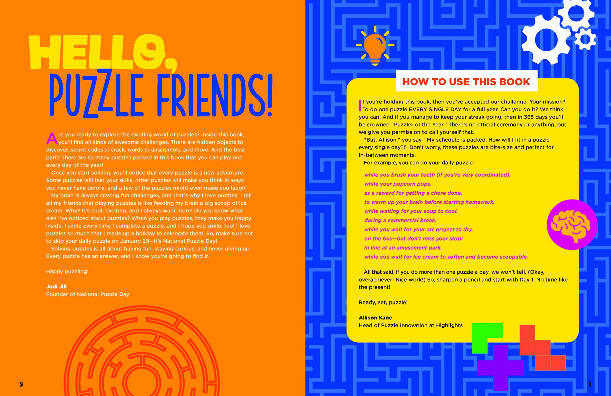 Puzzle-a-Day Challenge: Bite-Size Puzzles All Year Long: Bite-Size Puzzles All Year Long, A 365 Day Kids Puzzle Book with a Variety of Puzzles Including Word Searches, Brain Teasers, Mazes and More for Kids 6-9