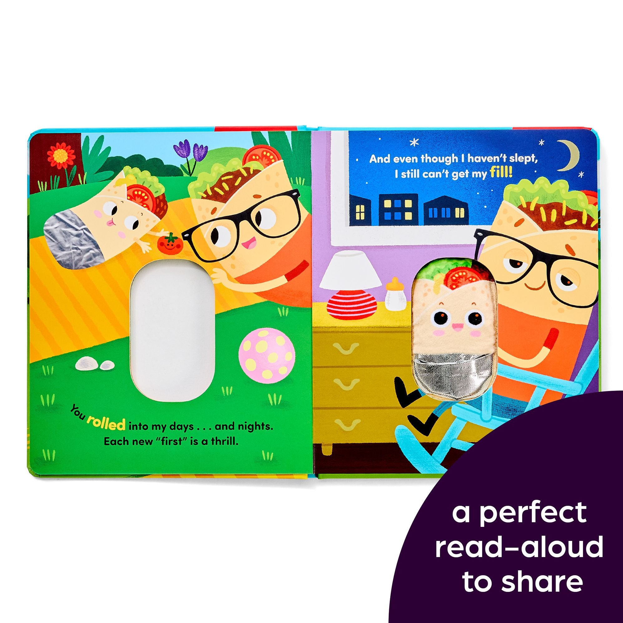 Daddy's Little Burrito: Celebrate First Time Dads with a Cozy Read-Aloud Crinkle Sensory Book for Baby Bonding Time, Storytime Board Book for New Dads, Baby Showers and Fathers Day